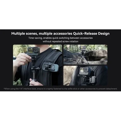 Telesin Quick Release Adapter Kit for action cameras - Black
